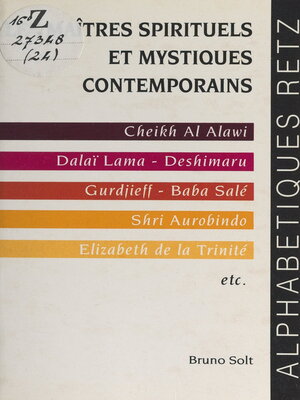 cover image of Les maîtres spirituels et mystiques contemporains